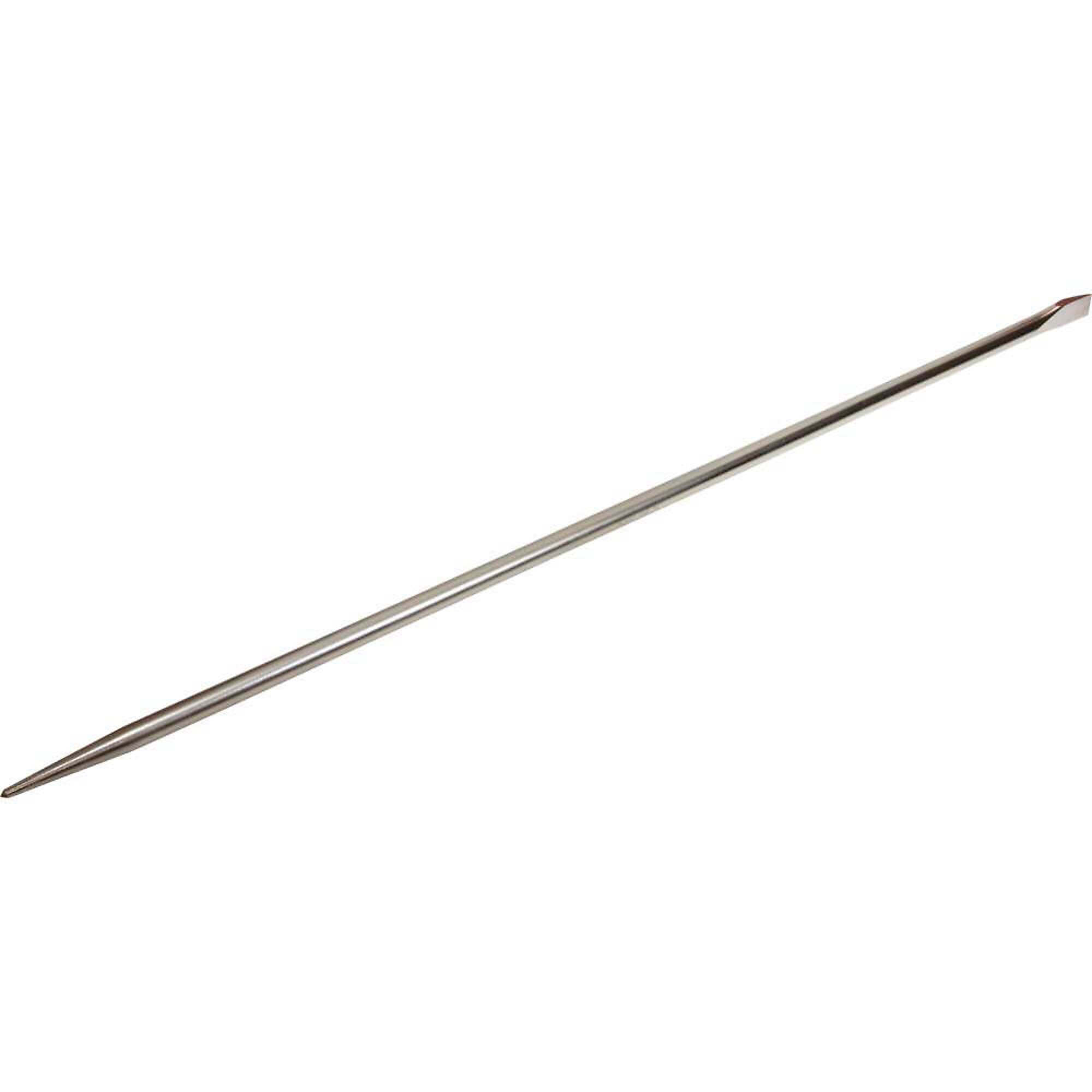 Gray Tools Pinch Bar, 1-1/4" Width Of Cut X 1" Shank X 54" Long, Nickel Plate Finish